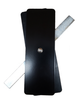 Hand Hole Cover - 2.5"x7.25" Flat Rectangular Steel - Black