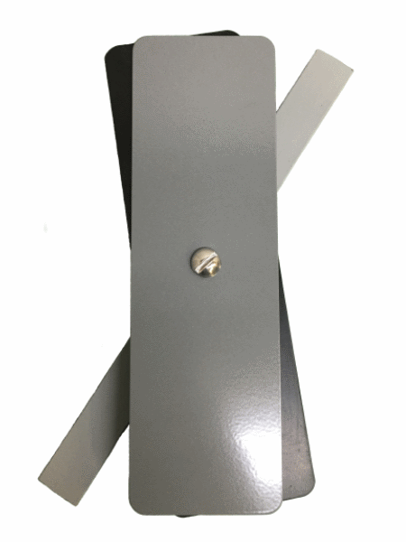 Hand Hole Cover  - 2.25"x7.25" Flat Rectangular Steel  - Grey