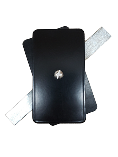 Hand Hole Cover  - 2.5"x4.5" Flat Rectangular Steel - Black