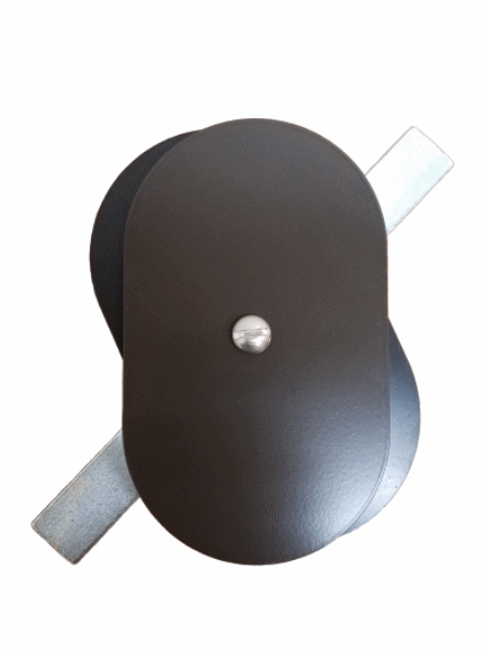 Hand Hole Cover - 3"x5" Flat Oval Steel  - Bronze
