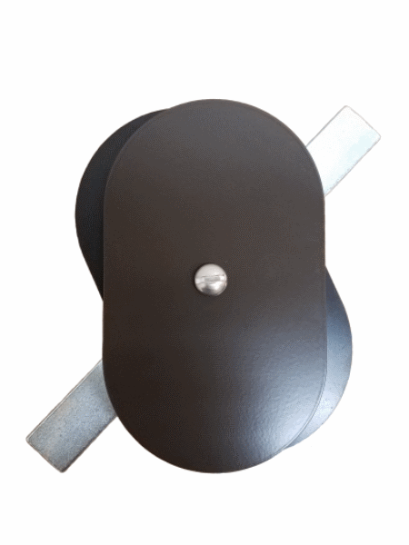 Hand Hole Cover - 3"x5" Flat Oval Aluminum  - Bronze