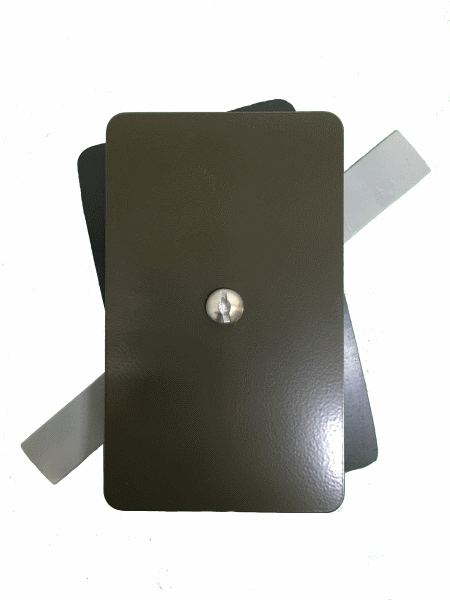 Hand Hole Cover - 3"x5" Flat Rectangular Steel  - Bronze